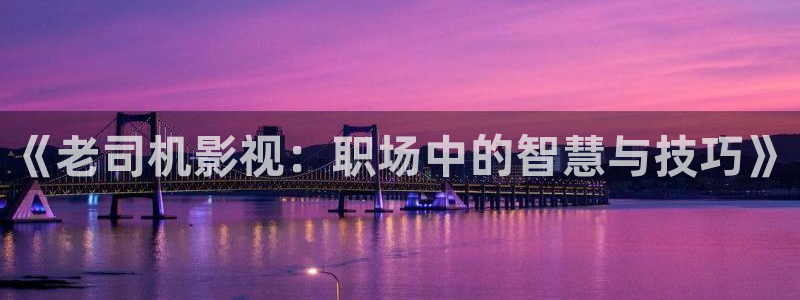 色七七影院欧美：《老司机影视：职场中的智慧与技巧》